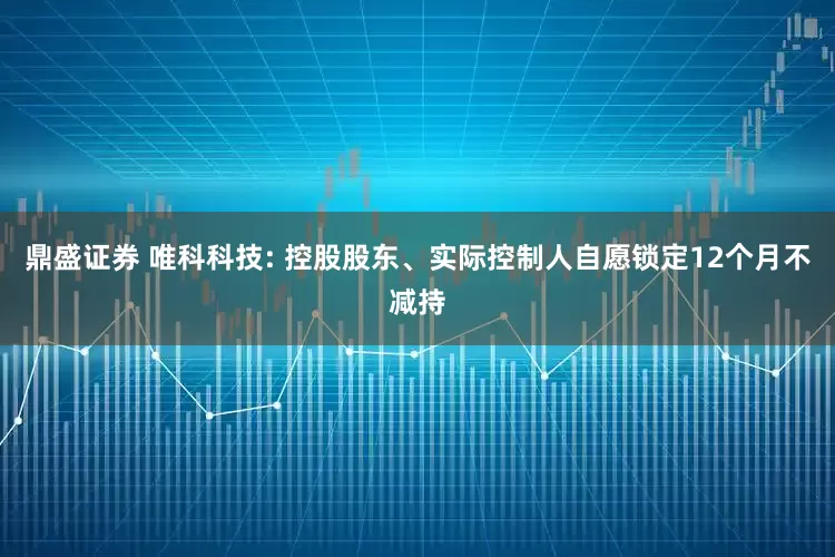鼎盛证券 唯科科技: 控股股东、实际控制人自愿锁定12个月不减持