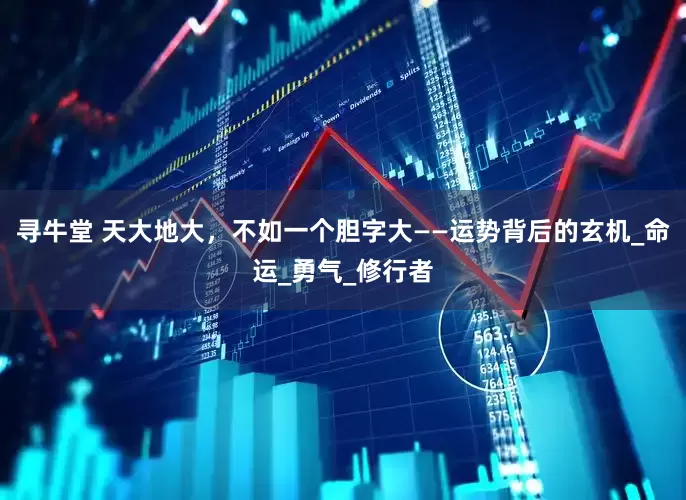 寻牛堂 天大地大，不如一个胆字大——运势背后的玄机_命运_勇气_修行者